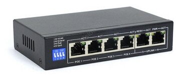 AN-S6P4M Amatek Коммутатор на 6 портов 4 PoE порта 2 порта Uplink 5498₽