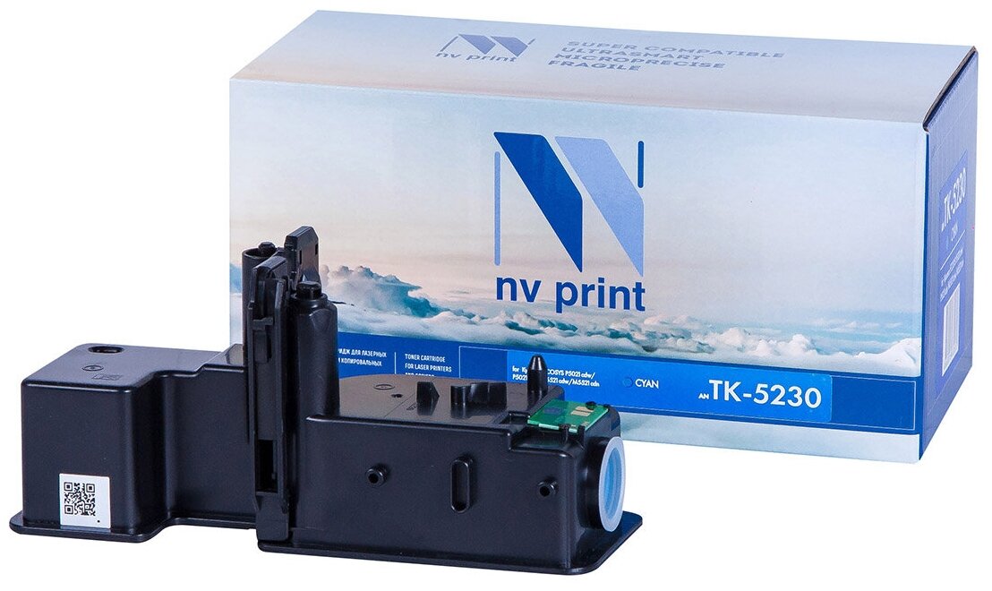 Тонер-картридж NV Print NV-TK5230C для Kyocera ECOSYS P5021cdn, Kyocera ECOSYS P5021cdw (совместимый, голубой, 2200 стр.)