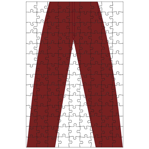 фото Магнитный пазл 27x18см."брюки, бордовый, ткань" на холодильник lotsprints