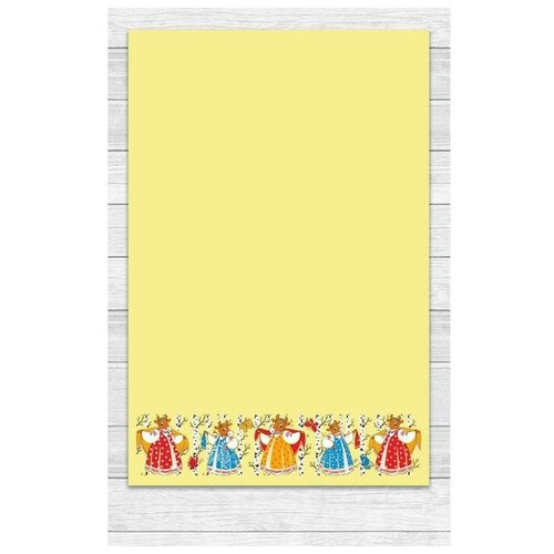 фото Полотенце "хоровод" 39х60 см, цвет жёлтый гранд-стиль