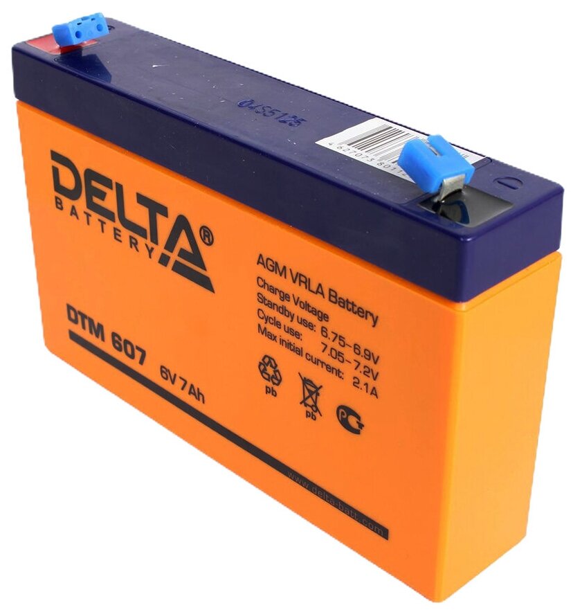 DELTA Battery DTM 607 6В 7 А·ч - фото №6