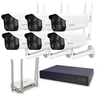 Комплект видеонаблюдения PS-link KIT-XME306RD 6 WIFI камер для улицы 3Мп, роутер и регистратор