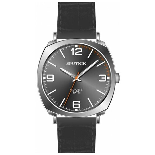 фото Мужские наручные часы спутник м-858451 н-1 (серый )кож. рем