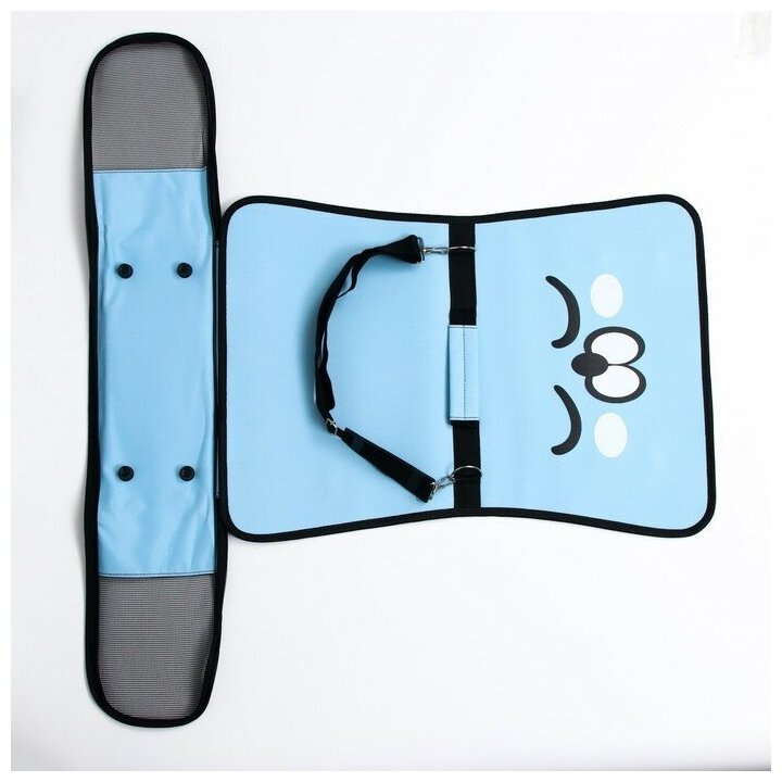 Пижон Сумка-переноска каркасная "Сонный пёсик", размер M, 40 х 21 х 27 см, голубая - фотография № 7