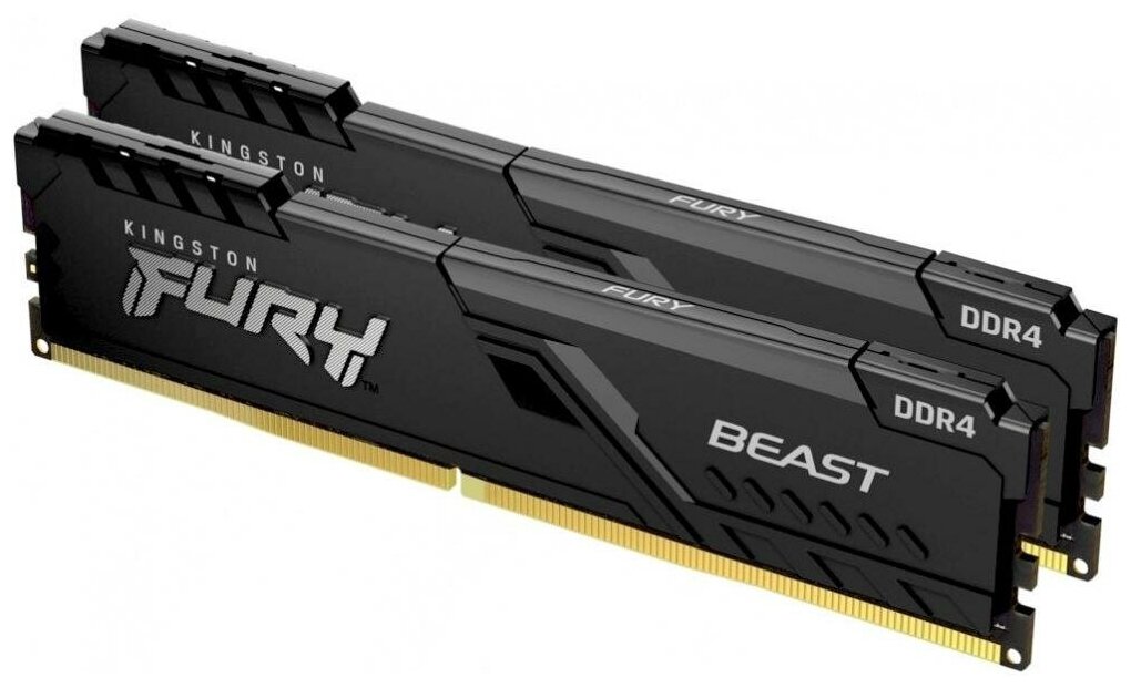 Модуль памяти DIMM 64Gb 2х32Gb DDR4 PC28800 3600MHz Kingston Fury Beast Black (KF436C18BBK2/64)