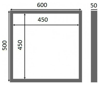 Люк под плитку Люкер К 50/60 (в/ш) размер дверцы 45/55 - фотография № 8