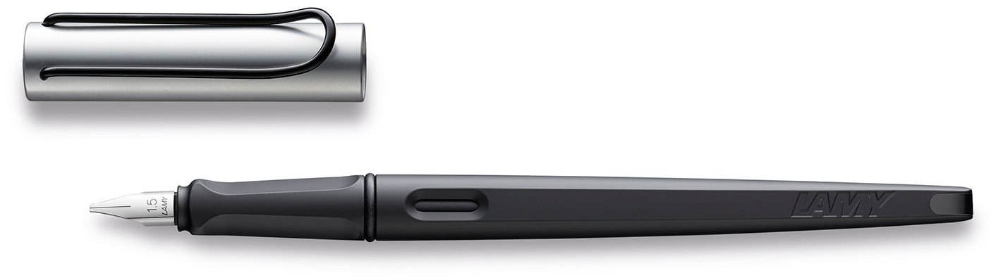 Перьевая ручка для каллиграфии Lamy Joy Black Silver Stub 1.1 мм (4029990)