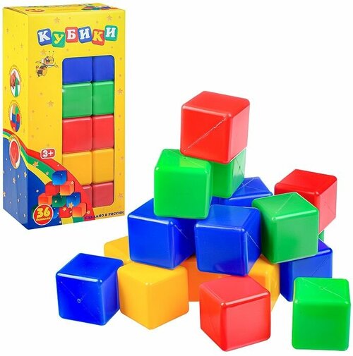 Развивающая игрушка Набор кубиков из 36 шт. ПИ000005 / 087775