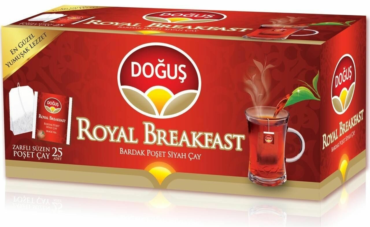 Чай черный Dogus Royal 25 пакетиков - фотография № 1
