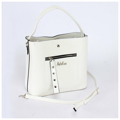 фото Сумка женская искусственная кожа adel-231/1в/мм, 3отд+плеч/рем. белый 236506 аделия