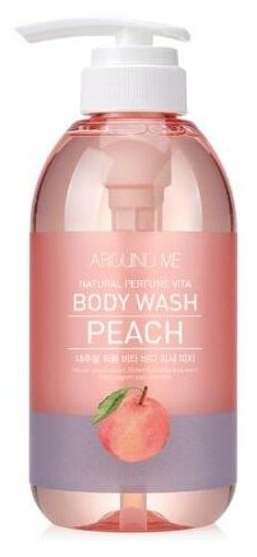 Гель для душа Welcos Around me Natural Perfume Vita Body Wash Peach (500 мл)