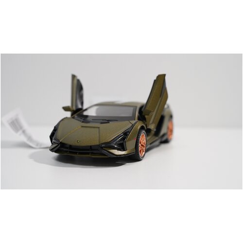 машинка lamborghini 1 24 с имитацией дыма зеленая Машинка Lamborghini 1:24 с имитацией дыма