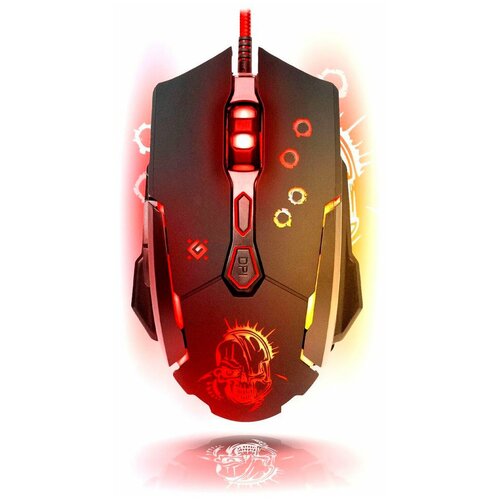 Мышь проводная игровая DEFENDER Killer GM-170L USB 6 кнопок 1 колесо- кнопка оптическая черная 52170 99900₽