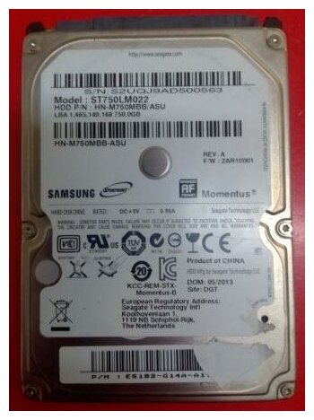 HDD 2.5 Samsung ST750LM022 750GB б/у