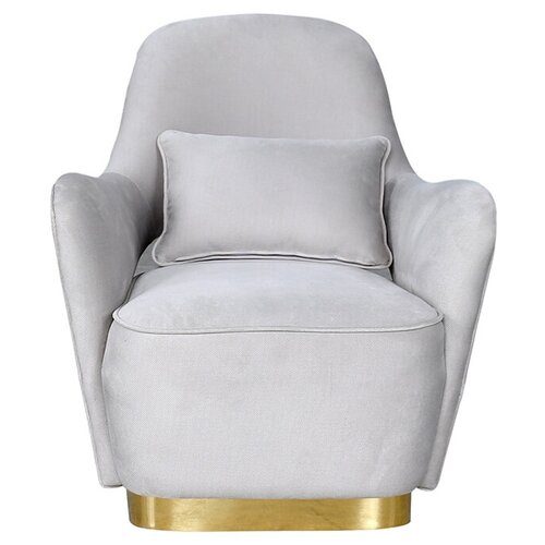 фото Garda decor кресло велюровое кремовое