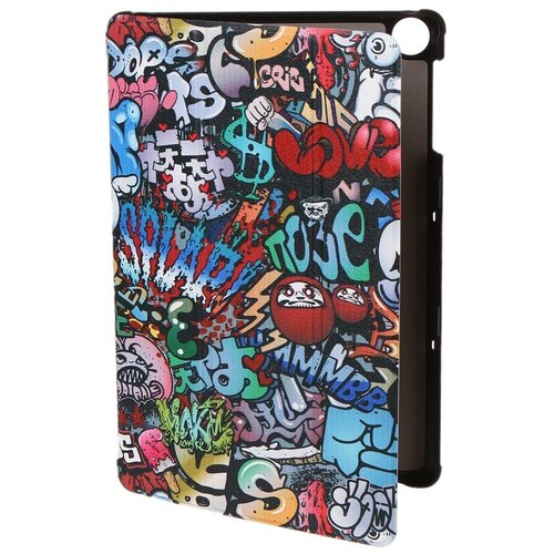 Чехол Zibelino для Huawei MatePad T10/T10s/C5e/Honor Pad X8/X8 Lite 10.1 Tablet с магнитом Graffiti ZT-HUA-T10-10.1-PGRF противоударный силиконовый чехол для планшета huawei matepad t10 t10s розовые ламы