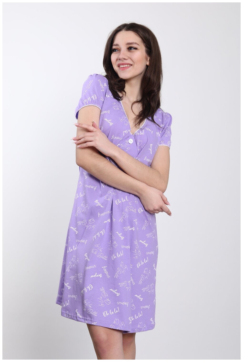 Женская ночная сорочка/домашнее платье, размер46 - фотография № 3