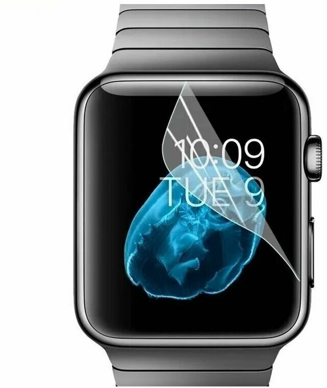 Гидрогелевая пленка для Apple Watch Series 7/41mm, глянцевая (комплект из 2 штук)