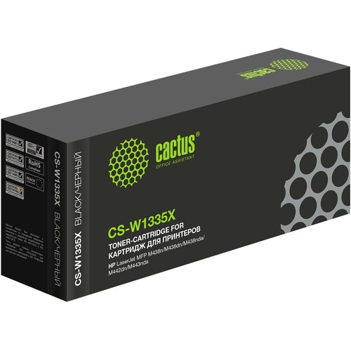 Картридж Cactus CS-W1335X W1335X черный картридж для лазерного принтера cactus cs w1335x