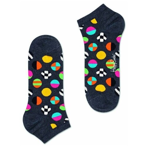 Низкие носки унисекс Clashing Dot Low Sock с цветными мячиками (Размер: 29) (Цвет: темно-серый)