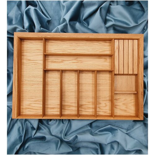 Деревянный лоток WOOD COMFORT ECO 80 -4 для столовых приборов, органайзер для кухонных принадлежностей в ящик Blum TANDEMBOX, для кухни, в шкаф 80 см