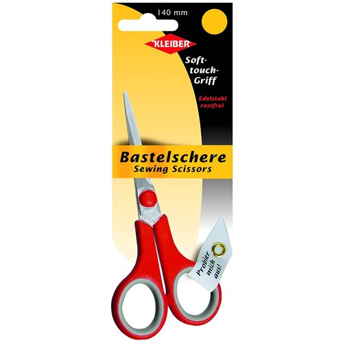 Kleiber Ножницы Soft-Touch-Griff для шитья, 14 см красный 14 см kleiber ножницы для шитья 25 см черный синий 25 см