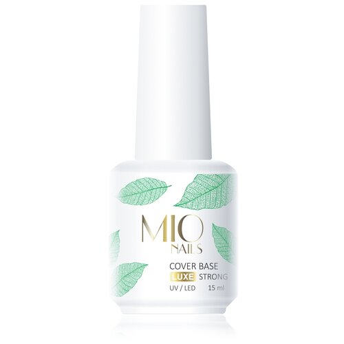 MIO Nails Базовое покрытие Cover Base Strong Shimmer, белый, 15 мл