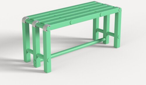 Изображение товара Скамейка пластиковая Aquamania.pro салатовая