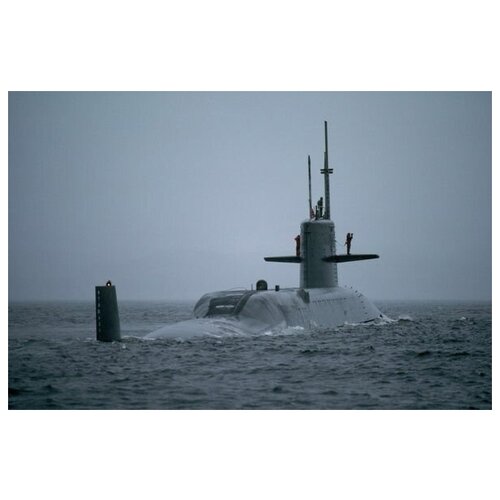 фото Постер на холсте подводная лодка №5 91см. x 60см. твой постер