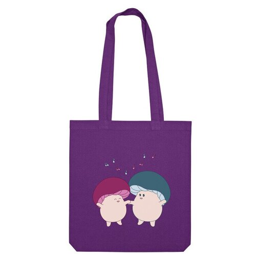 фото Сумка шоппер us basic, фиолетовый