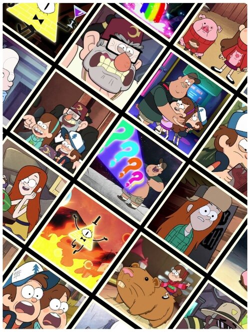 Наклейки Gravity Falls