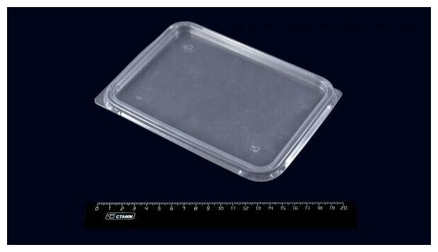 Крышка для контейнера прямоугольная 186х136мм 100 шт. — фото 1