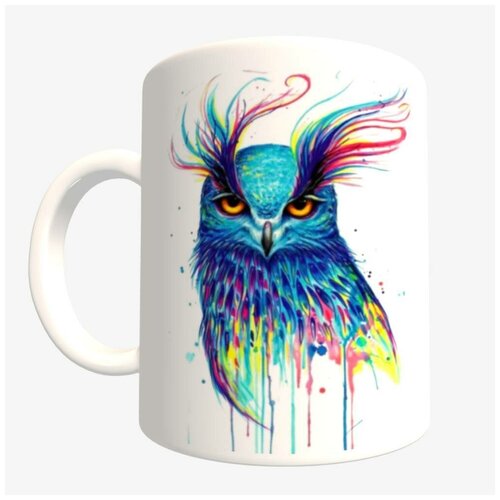 Кружка, Сова цветная, 330мл
