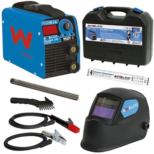 Сварочный аппарат инверторного типа Awelco MILANO 200 00310RP ММА с комплектом инструментов 1299200₽
