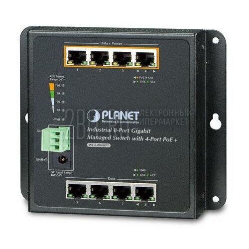 Коммутатор Planet WGS-804HPT 2356200₽