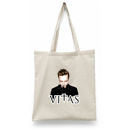 фото Сумка-шоппер унисекс каждому своё "витас/vitas/певец" черная