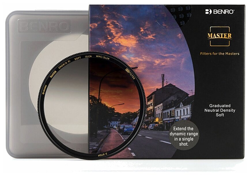 Cветофильтр Benro GND8 (0.9) Master 77mm, градиентный