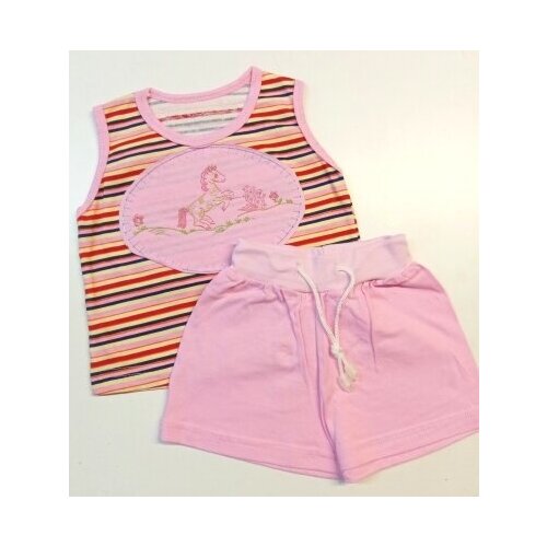 фото Костюм трикотажный, летний, 2 предмета. р26.с/б папа-мама