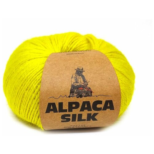 Пряжа Alpaca Silk Michell - 1 моток (150 м, 50 гр), цвет 10996 пряжа альпака шелк brushed alpaca silk цвет 11 3 мотка