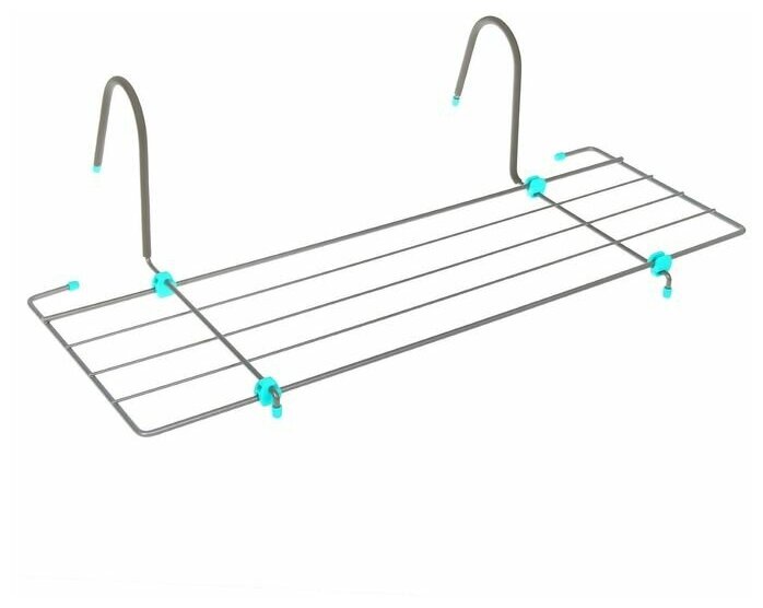 Сушилка для белья на радиатор, 45х23,5х18 см, цвет серый