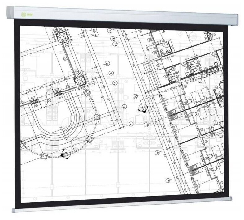 Настенный экран Cactus Wallscreen CS-PSW-124x221 100"