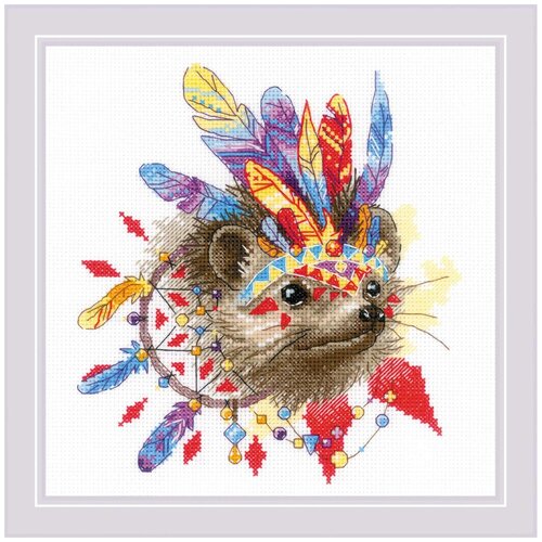 фото 1944 набор для вышивания риолис 'колючее племя' 20*20 см