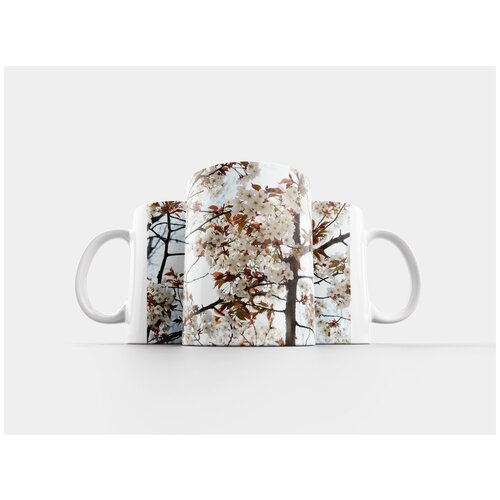 фото Кружка "вишневое дерево, ёсино вишневое дерево, япония" 320 мл lotsprints