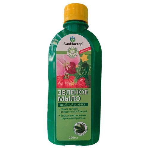 Зеленое мыло с пихтовым экстрактом БиоМастер средство защиты растений от вредителей зеленое мыло