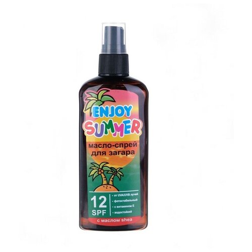 Enjoy Summer Масло-спрей для загара Shea, SPF 12, 150 мл