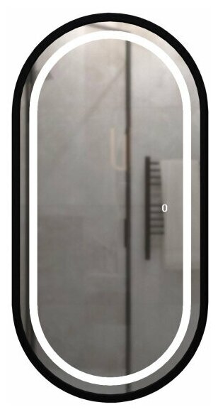 Зеркало MIXLINE "Виола-лофт" 500*1000 (ШВ) пластик. рама, сенсорный выключатель, гор/верт крепеж*** - фотография № 8