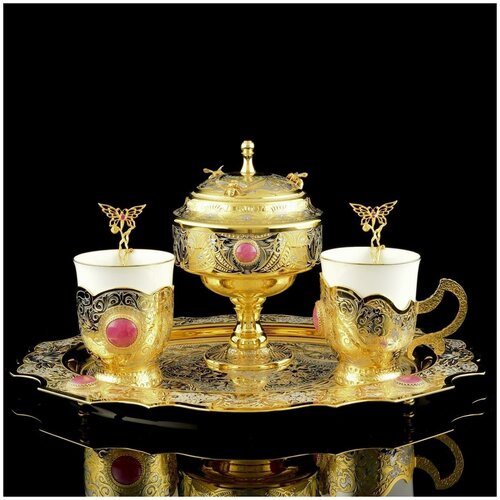 фото Кофейный набор на 2 персоны "лето". златоуст русь великая