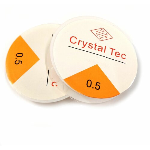 Резинка для браслетов Crystal Tec 0.5 мм прозрачная, 2 штуки