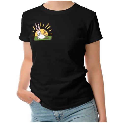 фото Футболка roly, размер m, черный