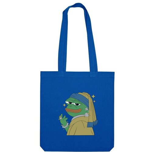 Сумка шоппер Us Basic, синий сумка лягушка пепе pepe the frog фиолетовый
